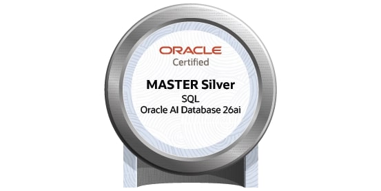 ORACLE MASTER Silver SQL Oracle AI Database 26ai badge